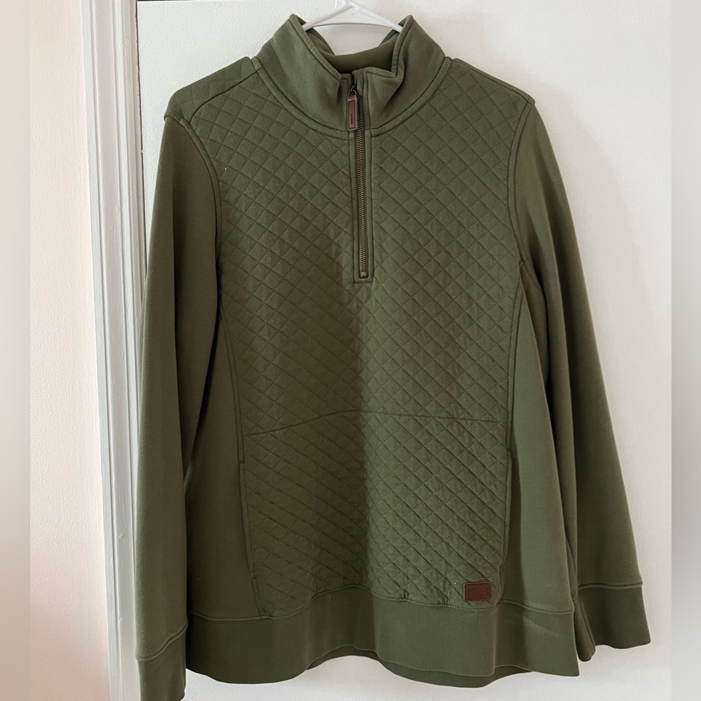 LL Bean Women’s Quilted Pullover - L